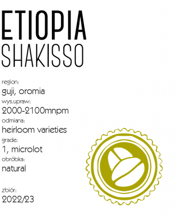 Etiopia Shakisso Natural SO