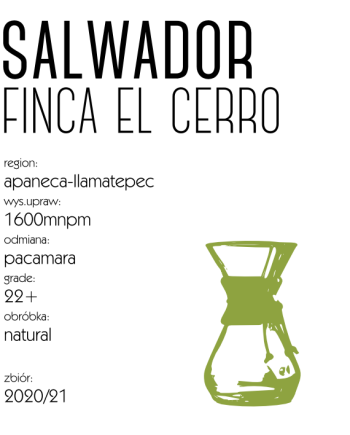 Salwador El Cerro Natural Drip