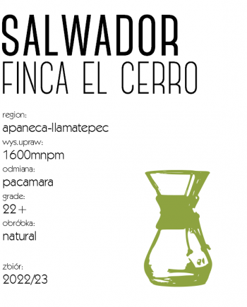 Salwador El Cerro Natural Drip