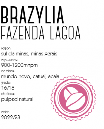 kawa speciality brazylia fazenda lagoa