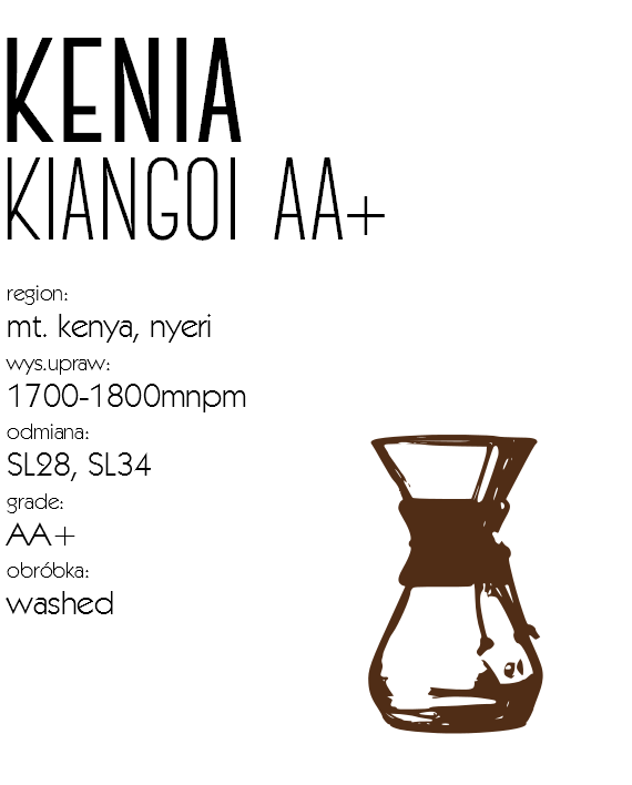 Kawa Kenia Kiangoi speciality